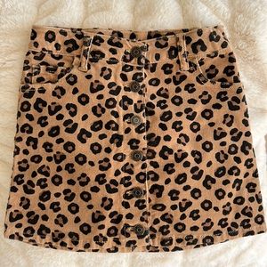 Mini skirt leopard girls size 7/8